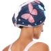 Blue Pink Butterfly Hair Towel 2 Pack - Super Absorbent Quick Dry Turbans for Women & Girls - Buy Online on GoSupps.com