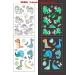 120 Glitter + 20 Luminous Temporary Tattoos for Kids | Mermaid, Butterfly, Animal, Dinosaur, Pirate, Space Designs | Birthday Gift & Party Favors - Buy Online on GoSupps.com