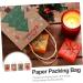 KOMBIUDA Xmas Treat Bags 1 Set 12 Pcs Christmas Tote Bag Candy Bags Wrapping Bags Packing Bag Paper Bag Kraft Paper 27X21X11CM Assorted Color - Buy Online on GoSupps.com