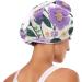 Purple Flowers Butterfly Hair Towels - 2 Pack Super Absorbent Quick Dry Hair Turbans for Women & Girls - Buy Online on GoSupps.com