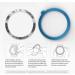 Abanen for Galaxy Watch 3 41mm Watch Bezel  Aluminum Adhesive Lightweight Watch Bezel Cover Anti-Scratch Protection Sticker Ring for Samsung Galaxy Watch 3 41mm (Silver) - Buy Online on GoSupps.com