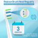 10 Pack Replacement Brush Heads for Philips Sonicare - Compatible with 1100 4100 5100 6100 9300 C2 C3 G2 G3 W3 - International Shipping Available - Buy Online on GoSupps.com
