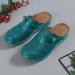 Buy XTZYGLFD Women's Heel Spur Slip-On Wedges - Summer Open Toe Beach Sandals - Breathable Festival Shoes - Green Size 6.5 UK - Buy Online on GoSupps.com