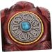 Gleavi Hand Exercise Plate - Miniature Lotus Buddha Carved Figure Wooden Desk Decor & Jewelry Pendant 3.2x2.7cm - Buy Online on GoSupps.com