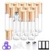 PrettyCare Essential Oil Roller Bottles 10ml (Clear Glass Bottle with Gold Cap 12 Pack 2 Extra Stainless Steel Balls 24 Labels Opener Funnels Roller Balls for Oils Roller on Bottles Clear with Gold Caps