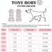 Tony Hoby Dog Suit for Men & Women - XS Pink & White Striped 4-Legged Cotton Pile Overall for Comfortable Sleep - Buy Online on GoSupps.com