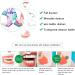 Caromoriber House 4Pcs Denture Brush Dual Head Toothbrushes Portable Denture Brush with Soft Bristles and Dual Angled Hard Denture Cleaning Brush for Denture Care Denture Toothbrush - Buy Online on GoSupps.com