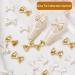 50x/Set Bowknot French Bow Nails Art Alloy Bow Nails Art Decoration Supplies For Salons Silver Bow 9 X 6mm - Buy Online on GoSupps.com