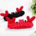 Beaupretty Women Spa Headband Set - Cute Cartoon Crab Design - Coral Fleece Headwrap in Black Red - Perfect for Makeup and Face Washing - Buy Online on GoSupps.com