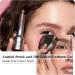 Liquid Eyebrow Brush Angled Brush and Dip Liquid Eyebrow Gel Smudge Proof Eyebrow Pencils for Women Makeup (Dark gray) - Buy Online on GoSupps.com