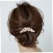 Angoily Hair Comb Bridal Headpieces for Wedding Crystal Hair Jewelry Purple Hair Clips Wedding Headbands Wedding Hair Flowers Pearl Hair Accessories Tiara Back of Head Bow Tie Metal Bride - Buy Online on GoSupps.com