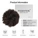 Feshfen 100% Real Hair Dutt Hair Tie Wavy Curly Hair Extensions for Women & Girls Brown 4# Perfect for Updos - Buy Online on GoSupps.com