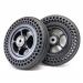 6inch Electric Wheelchair Front Caster 2Pcs Rubber Replacement Wheelchair Wheel Honeycomb Solid Rubber Tire Wheel Assembly for Wheelchairs Rollators Walkers