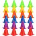 Win SPORTS Training Plastic Traffic Cones Set - 24 Pack 7 Inch Indoor Outdoor Agility Cones - Soccer Sports Equipment for Kids - Buy Online on GoSupps.com