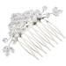 FRCOLOR Pearl Hair Comb Bride Wedding Hair Clip