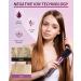 XLQ 5in1 Blow Dryer Brush for Women - Multifunctional Styler with Negative Ion Technology - Detachable Straightener and Curling Attachments - Black Purple Upgrade Gift Box - Buy Online on GoSupps.com