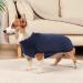 Heywean Dog Sweatshirt - Stretch Fleece Vest for Small & Medium Dogs | Winter Indoor & Outdoor Pet Clothing - Dark Blue - Buy Online on GoSupps.com
