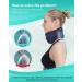 Neck Brace Cervical Collar for Sleeping - Blue M Size - Relief Neck Pain & Support for Women & Men - Buy Online on GoSupps.com