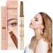 Microblading Eyebrow | Waterproof Eyebrow Eyebrow Makeup with Natural-Looking Microblading Eye Brow Pencil with -4 Tip for Mother Makeup Lover Pochy Light Brown - Buy Online on GoSupps.com