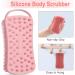 2 Pack Silicone Body Scrubber Shower Brush & Scalp Massager - Double-Sided Soft Silicone Loofah for Sensitive Skin - Gentle Exfoliating & Lathers Well - Black Pink - Buy Online on GoSupps.com