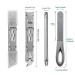 VOGARB Portable Nail Clippers for Thick Nails - Wide Jaw Opening Cutter with File - Travel Toenail & Fingernail Trimmer - Silver - Buy Online on GoSupps.com
