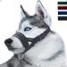 Nylon muzzle to stop dogs from biting barking and chewing adjustable loop (M Black) M Black