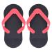 Silicone Flip-Flop Baby Bite Ring - Reusable Teething Toy for Gum Relief & Emotional Calm | Black - Buy Online on GoSupps.com