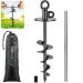 Lifeswell 38.1 cm long dog fishing edge robust dog anchor for dogs up to 100 kg no tangling removing ideal for courtyard camping and beach 1 pack (black) round 15-inch pile