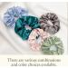 LILYSILK Silk Hair Scrunchies for Frizz Prevention 100% Mulberry Silk Hair Ties for Breakage Prevention Elastic ponytail Holders(Dark Olive+Ivory) - Buy Online on GoSupps.com
