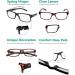 Eyekepper 5-Pack Classic Spring Hinge Reading Glasses Sun Reading Glasses in 3 Black & 2 Tortoiseshell 1.25 Diopters for International Shipping - Buy Online on GoSupps.com