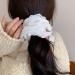 PURPLELILY Lace Scrunchies for Women Large Elastic Hair Scrunchy Eye Catching Hair Rope French Hair Bobbles Ponytail Holder Red - Buy Online on GoSupps.com