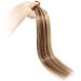 18" Pre Bonded Human Hair Extensions 0.5g*200 Strands (#4/27 Medium Brown&Dark Blonde 100g) - Buy Online on GoSupps.com