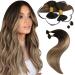 Moresoo real hair Extensions Bondings Brown Pre Bonded Keratin Bonding Extensions Real Hair Hair Grossing U Tip Extensions Dark Brown to Blond with Goldblond #4/10/16 50g 50 cm 50cm 2.U-tip #4/10/16