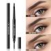 QIC 0.3g Double-Headed Eyebrow Pencil | Waterproof Triangle Refill & Brush | Light Brown Shade | Long-Lasting Eyebrow Pen for Beginner | Cosmetic Eye Makeup Tool - Buy Online on GoSupps.com