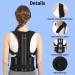 Lalent Back Support Brace Posture Corrector for Men and Women - Adjustable Upper Back Straightener Shoulder Lumbar Belt - Relief Pain in Neck Back and Shoulders (L) - Buy Online on GoSupps.com
