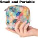 Colorful Circle Pattern Women's Tampon Storage Bags | Multi Pocket Binding-Up Bags for Menstrual Products - Buy Online on GoSupps.com