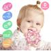 MCGMITT Silicone Baby Teething Toy - BPA-Free Baby Teether Ball for Grab Training | Soft Sensory Ball Teething Toy for Newborns (6+ Months) | Food-Grade Silicone | Dark Pink 10cm - Buy Online on GoSupps.com