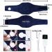 JOBYNA Heating Pad for Neck - Hands-Free Electric Heated Neck Wrap for Pain Relief - Adjustable Size/Temperature - Navy - Buy Online on GoSupps.com