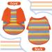 DENTRUN 2 Pack Stripe Dog Shirts for Small Medium Large Pets | Lightweight Breathable Apparel for Dogs & Cats | Soft Basic Outfit Vests in Red & Yellow | XX-Small - Buy Online on GoSupps.com