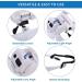 YOCTOSUN Rechargeable Head Magnifier with 5 LED Lights | 5 Interchangeable Lenses | Hands-Free Magnifying Glass for Jewelry, Crafts, and Hobbies - Buy Online on GoSupps.com