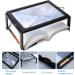 3X Magnifying Glass with LED Light for Reading Page Magnifier for Reading Full Page Rectangle Lighted Magnifier Large Viewing Area for Low Vision Person and Seniors - Buy Online on GoSupps.com