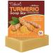 Natural Turmeric Soap Bar for Face & Body   Turmeric Skin Brightening Soap for Dark Spots  Intimate Areas  Underarms   Turmeric Face Wash Reduces Acne  Fades Scars & Cleanses Skin   5oz Turmeric Bar Soap for All Skin Typ...