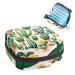 MuooouM storage bag for women's tapes with cactus pattern portable menstrual cup bag with zipper for teenagers girls women color 1 4.7x6.6x6.6 in/12x17x17 cm