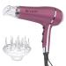 REVLON 1875 Watt 3 Heat 2 Speed Pink Titanium Tourmaline Ionic Hair Dryer