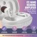 ITC Nano Personal Rechargeable Assist Device for Seniors - Noise Suppression & One Touch Control - Low Distortion White - Buy Online on GoSupps.com