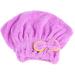 Ymiko Microfiber Hair Drying Towel | Ultra Absorbent Fast Dry Wrap | Coral Fleece Hair Hat with Bowknot Design - Purple - Buy Online on GoSupps.com