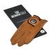 BEAVER GOLF Men's Golf Gloves brown - Premium Cabretta leather - maximum quality - sustainable - handmade L Left