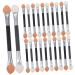 VINTORKY 24pcs Eye Shadow Applicator Smudge Eye Brush Eyeshadow Blending Brush Small Eyeshadow Brush 7cm Colorful