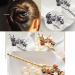 Silver Flower Hair Accessory | Retro Chinese Kanzashi | Elegant Hair Styling for Every Occasion - Buy Online on GoSupps.com