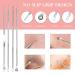 Blackhead Remover Kit - 8 Pcs Stainless Steel Pimple Popper Tool Set for Blemish & Whitehead Removal - Includes Portable Case - Silver - Buy Online on GoSupps.com